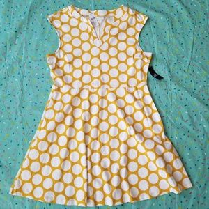 NWT Ny&co yellow polka dot dress